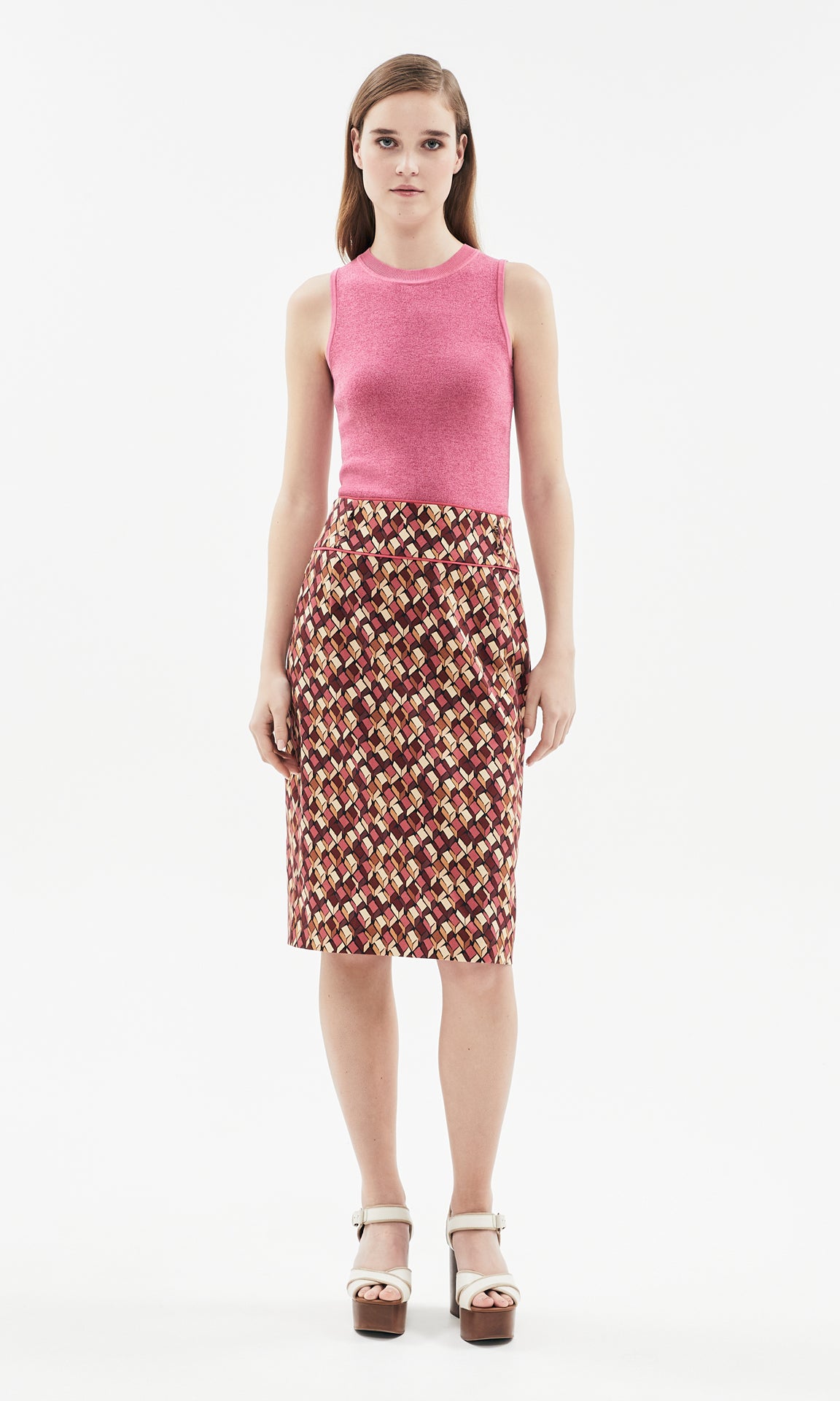 Messina Sleeveless Knit Rose