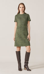 Blair Tweed Dress Evergreen