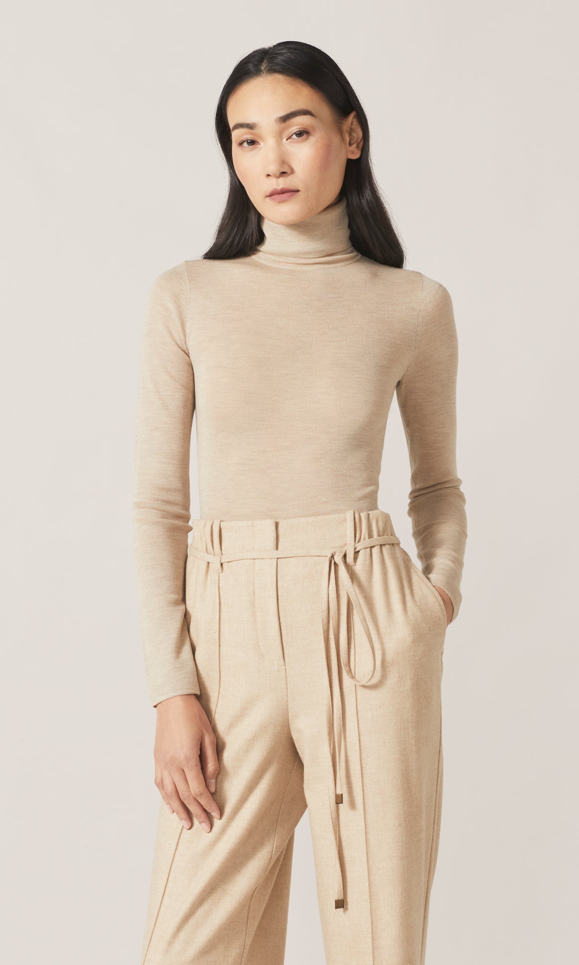 Apsley Turtle Neck Knit Oatmeal