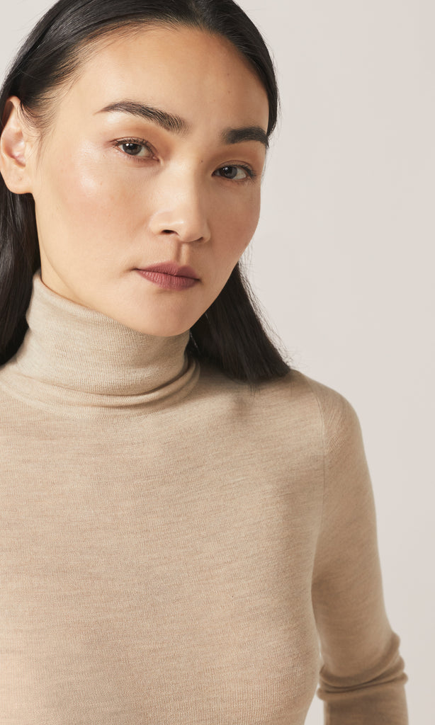 Apsley Turtle Neck Knit Oatmeal