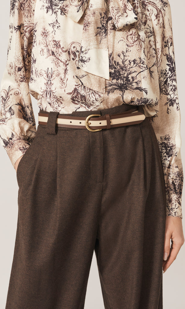 Two tone Leather Belt 30mm Date/Oyster