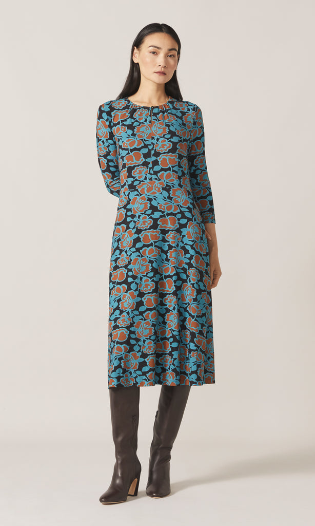 Jana Jersey Dress Chocolate
