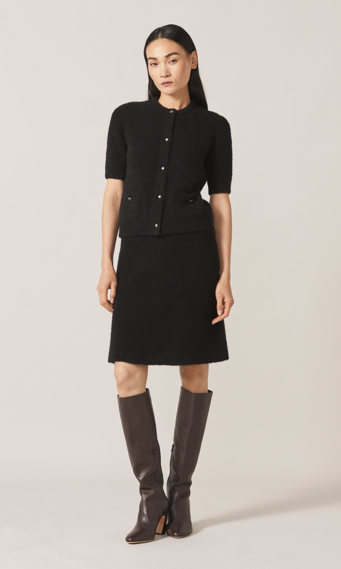 Orla Alpaca Skirt Black