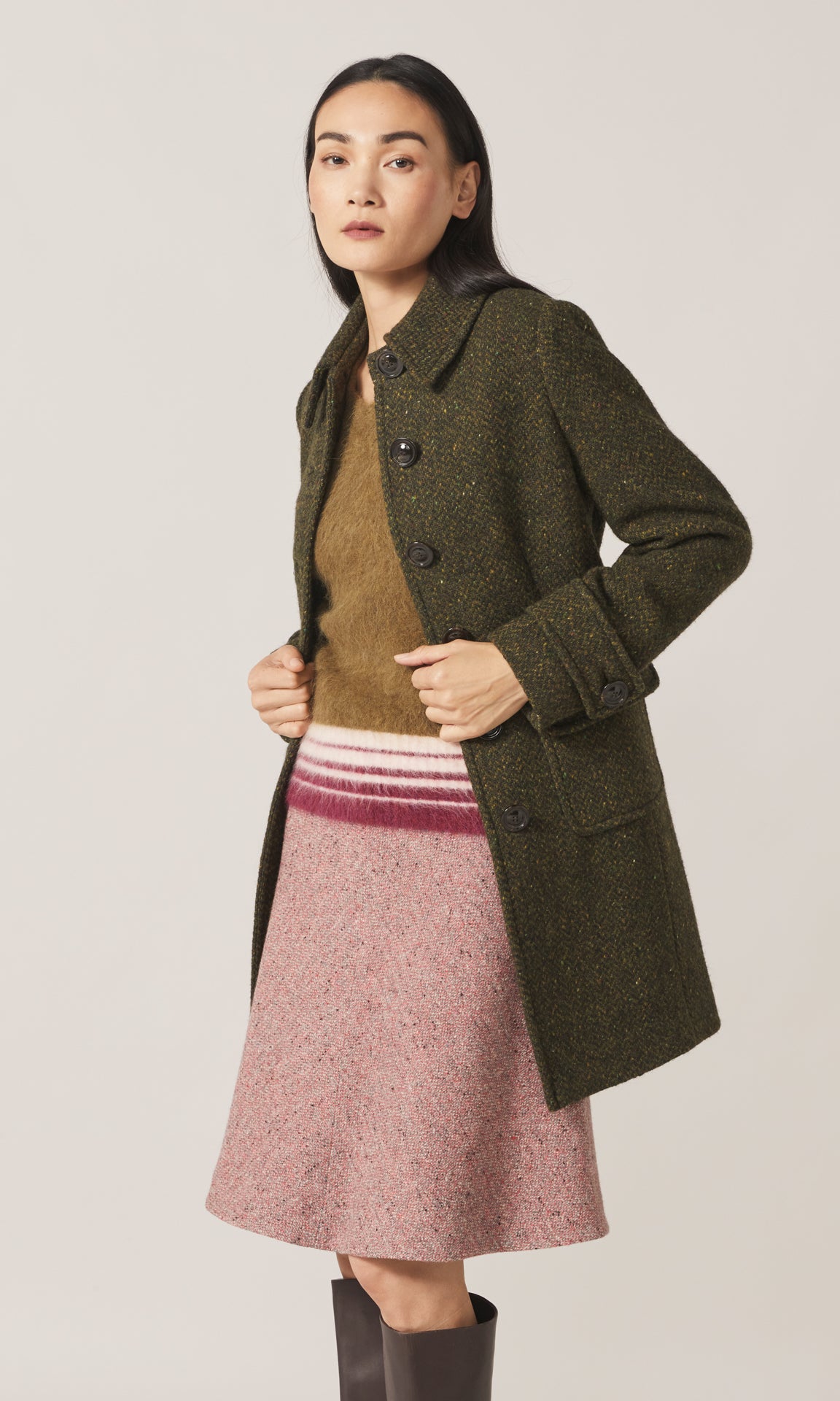 Allende Coat Dark Olive