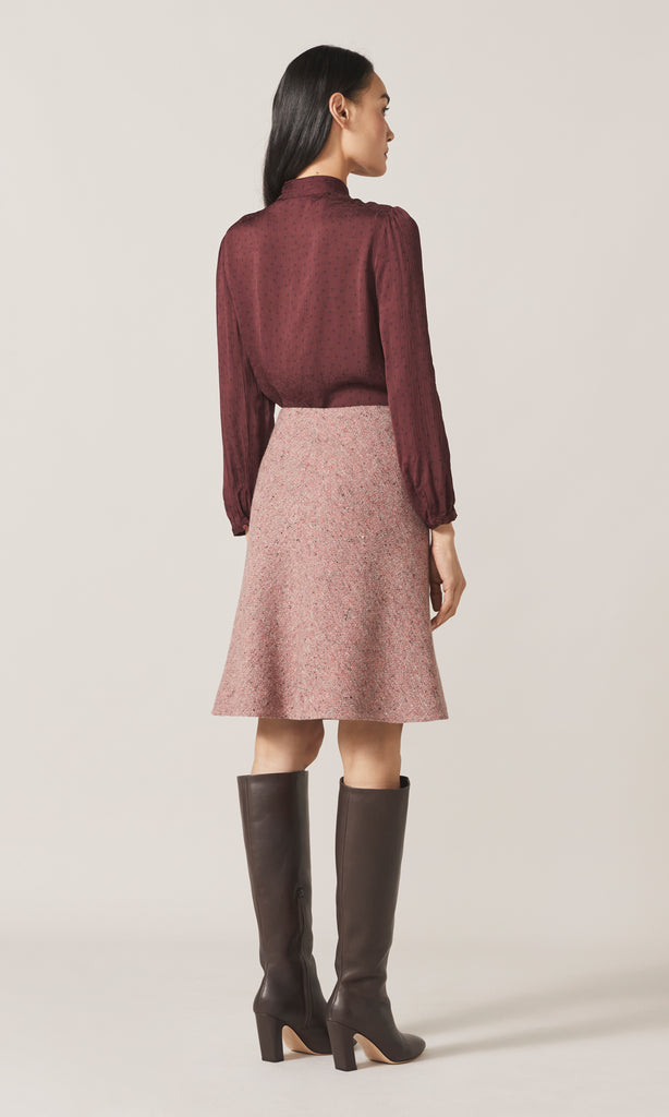 Freya Tie Blouse  Plum