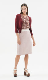 Selene V-Neck Cardigan Tayberry