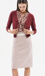 Selene V-Neck Cardigan Tayberry