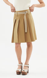 Allegria Pleated Skirt Cinnamon