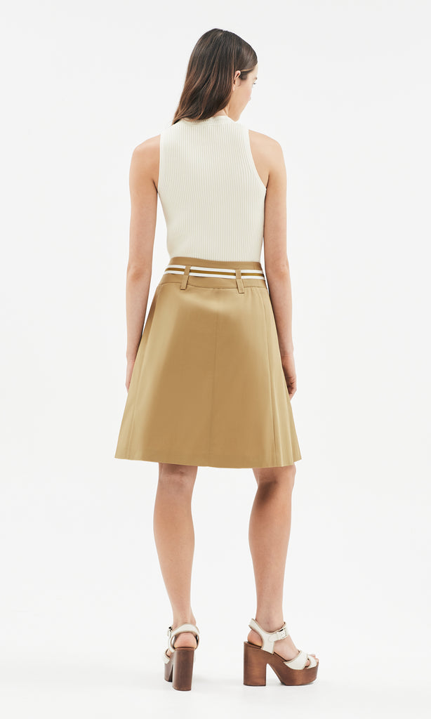 Allegria Pleated Skirt Cinnamon