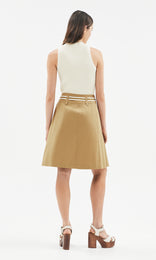 Allegria Pleated Skirt Cinnamon