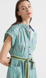 Rigata Dress Azure