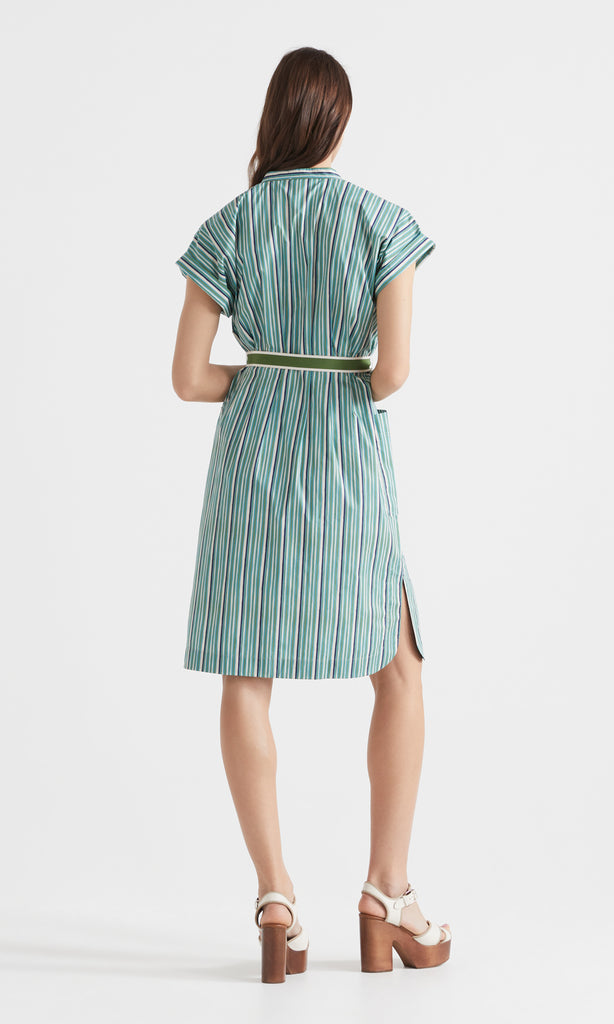 Rigata Dress Azure