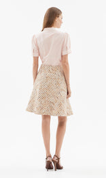 Wardour Bias Skirt Neutral/Rose
