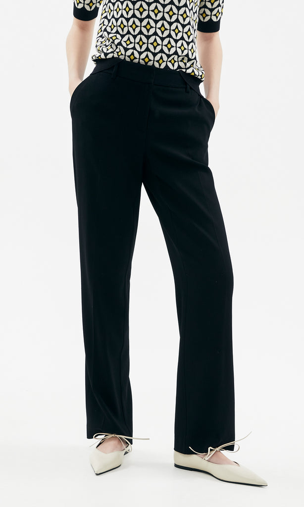 Archer Straight Leg Trouser Black