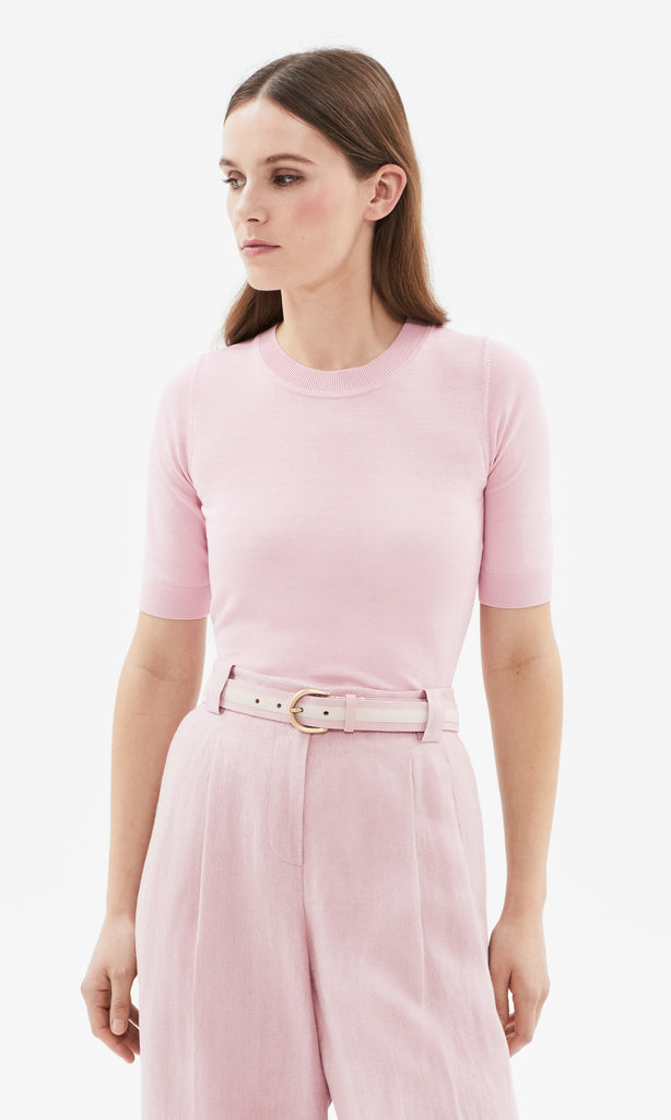 Rapallo S/Sleeve Crew Rose