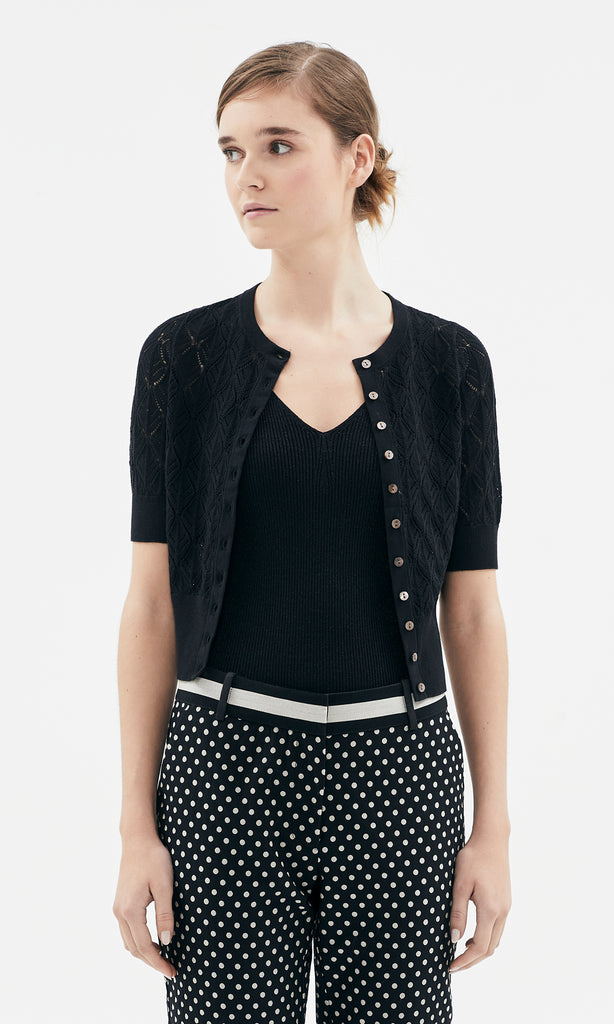 Novara S/S Cardigan Black