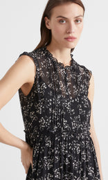 Pratino Pintuck Dress Black