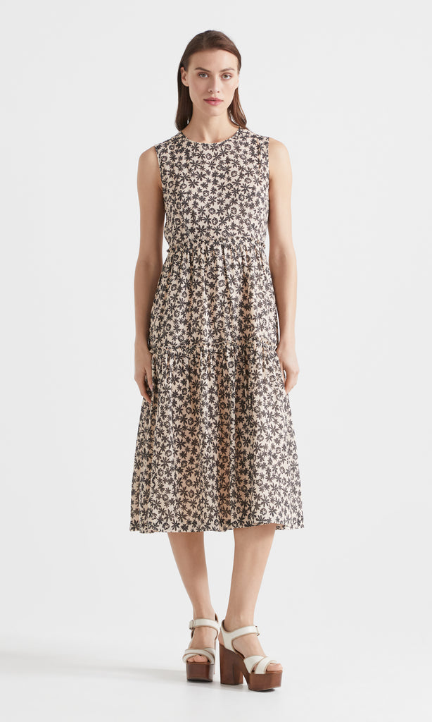 Spiaggia Layered Dress Ivory