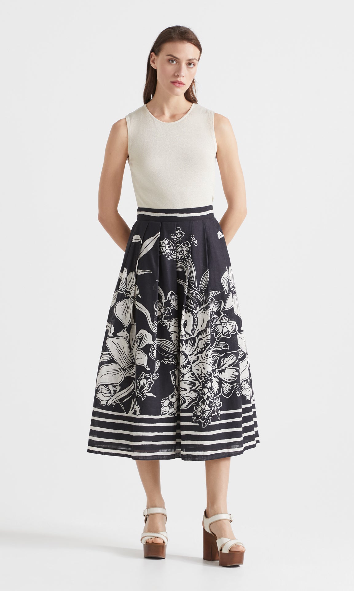 Hadley Sleeveless Ivory