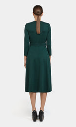 Cornelia Aline Dress Evergreen
