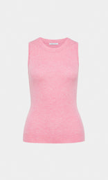 Altair 70% Wool 30% Cashmere round neck sleeveless knitted top